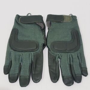 Army Combat Gloves Type 2 Capacitive Mens Sz Large Green Leather Promotions Plus
